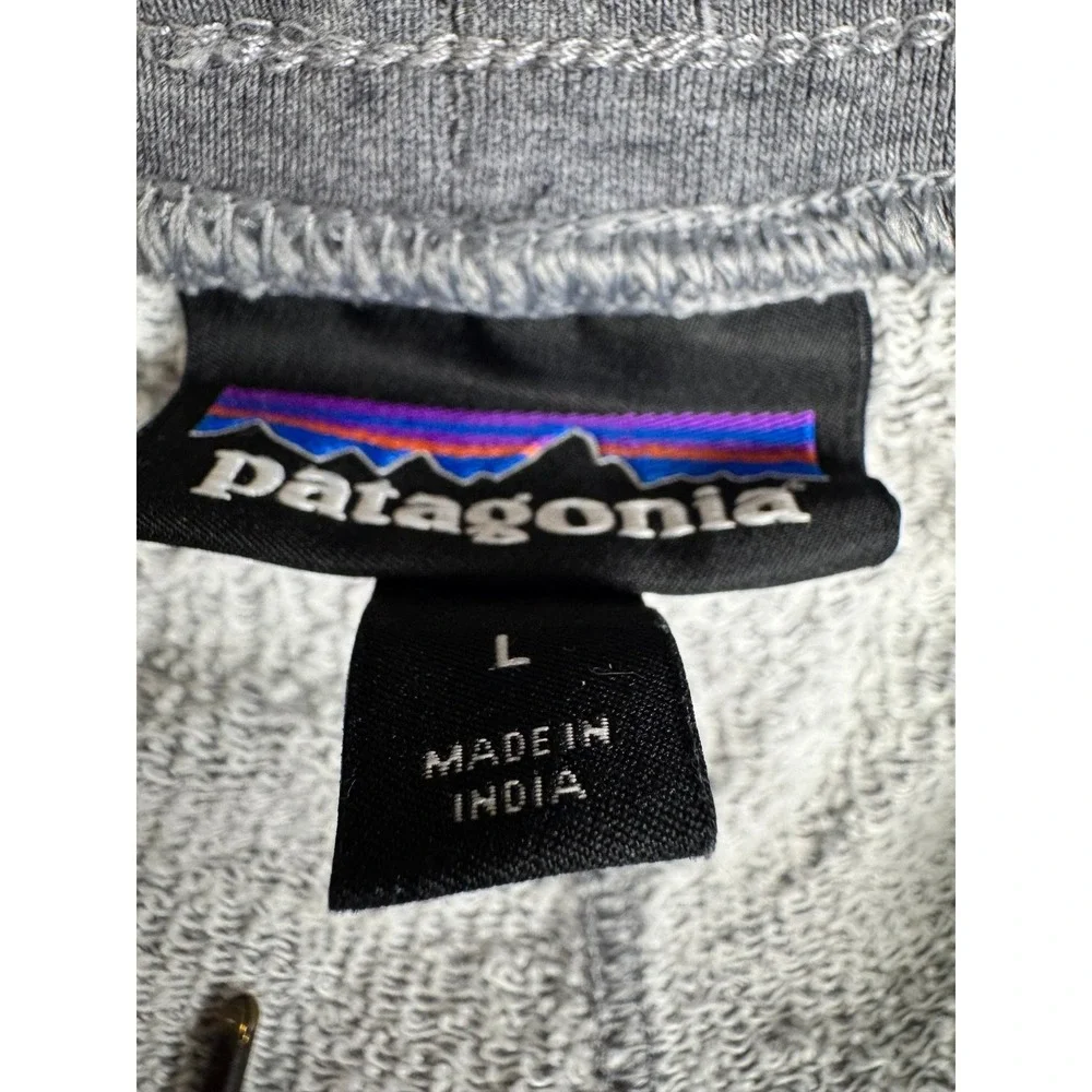 Patagonia Mahnya Fleece Shorts Mens Large Grey Organic Cotton
